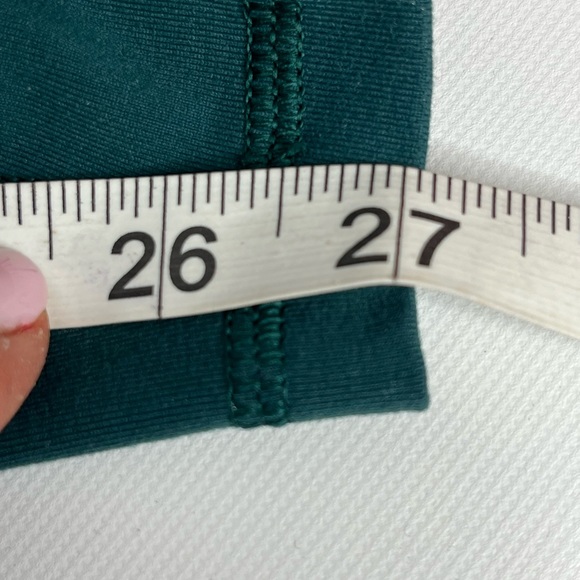 Lululemon Athletica Deep Green 27” Criss Cross Mesh Side High Times Leggings 6 - Picture 10 of 12